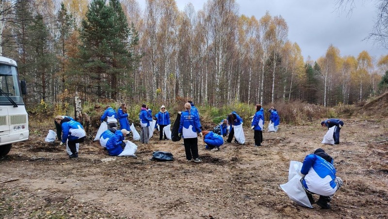 Более 200 куб. м мусора собрали в ходе экосубботников в Богородском и Воротынском округах