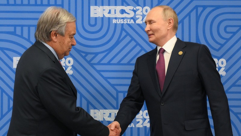 Путин встретился в Казани с генсеком ООН Гутерришем