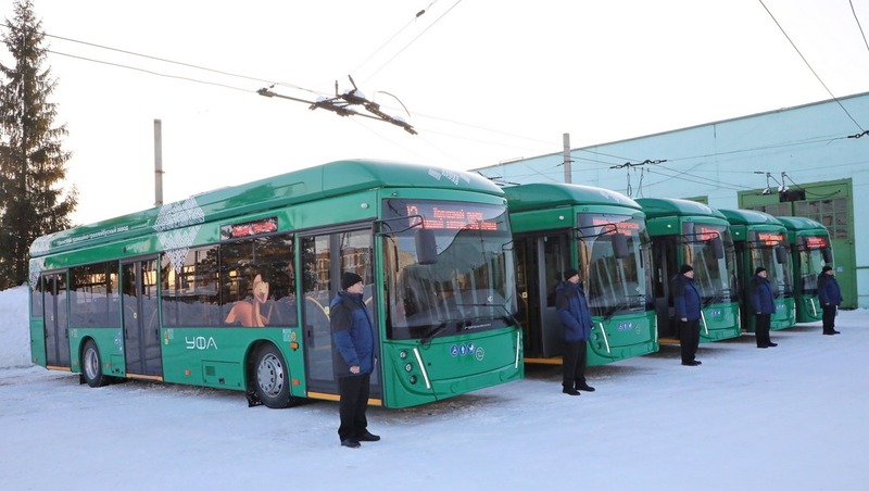 Пять новых троллейбусов выйдут на городские маршруты в Уфе