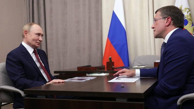 Владимир Путин провёл рабочую встречу с Глебом Никитиным