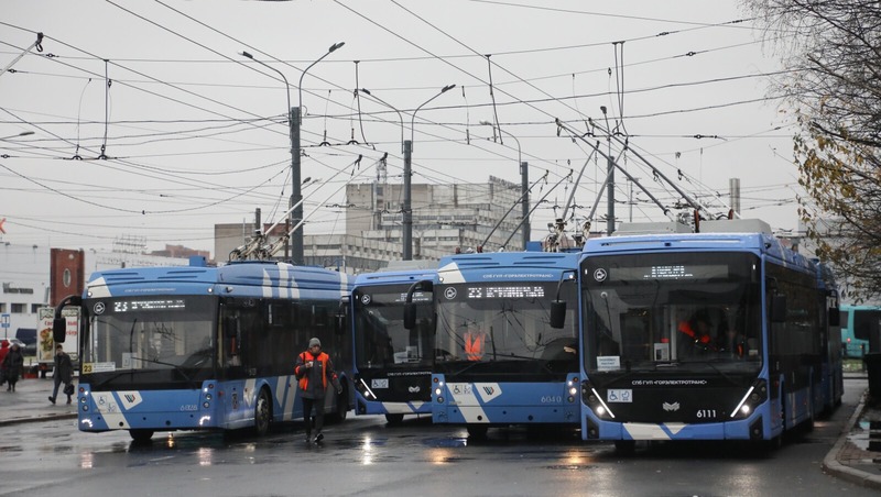 Трассу троллейбуса № 14 временно изменили в Петербурге