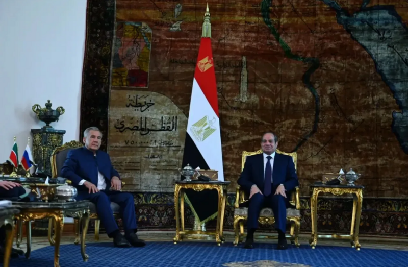Минниханов провел деловую встречу с президентом Египта ас-Сиси