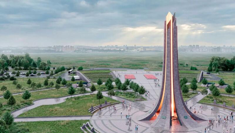 Эскиз мемориала героям Ленинградской битвы на Пулковских высотах представили в Петербурге