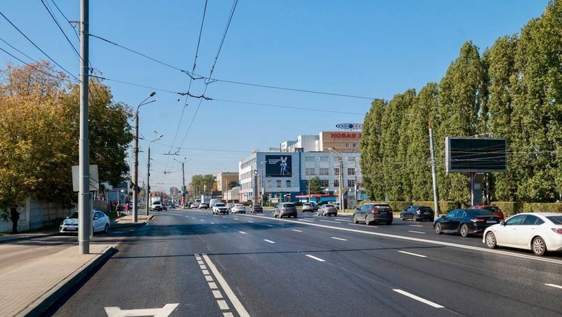 Километровый участок Московского шоссе отремонтировали в Нижнем Новгороде