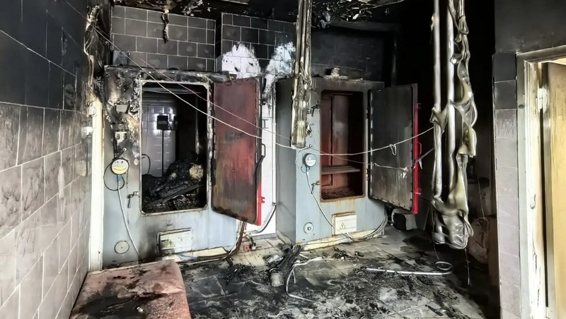 Пожар в инфекционной больнице обошелся без жертв в Магадане