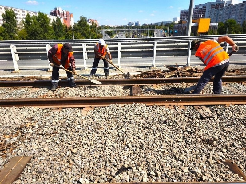 1 250 трамвайных шпал заменили в Казани в этом году