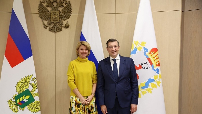 Глеб Никитин и Оксана Лут обсудили перспективы развития сельского хозяйства в Нижегородской области