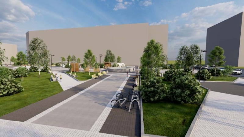 Площадь Космонавтов готовится к первому этапу обновления