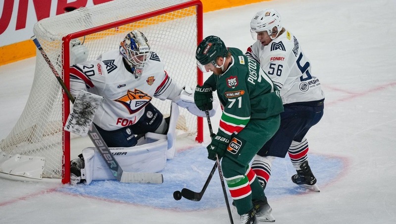 ХК «Ак Барс» победил «Металлург» в матче КХЛ и установил рекорд в серии побед