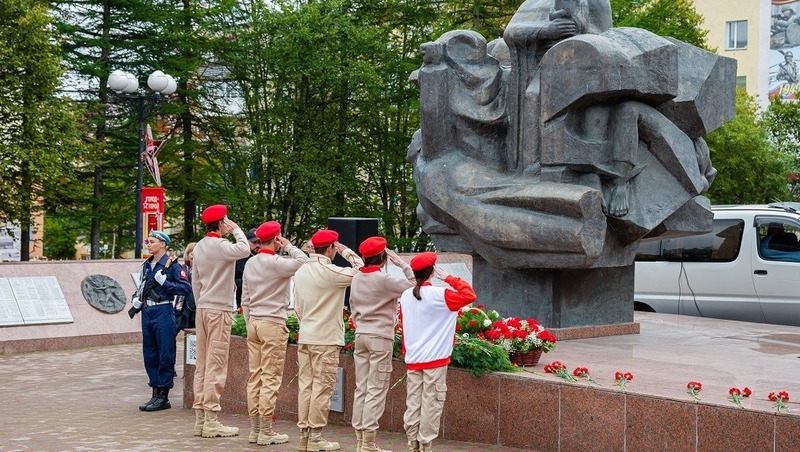 Церемония памяти в честь 80-летия Победы состоялась в Магадане