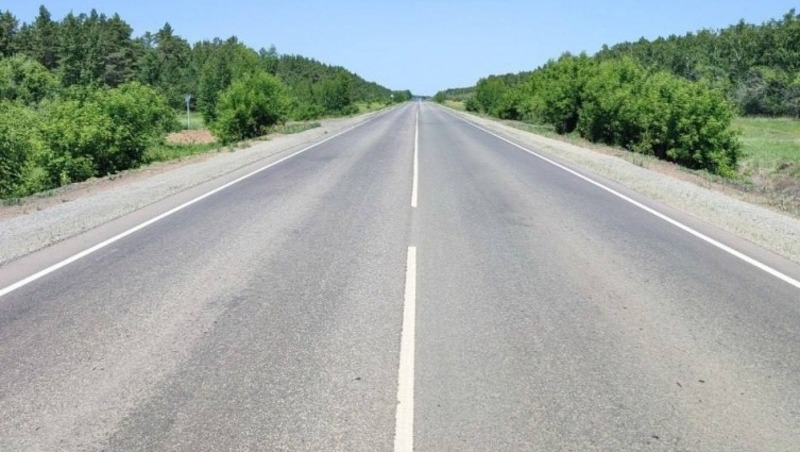 В Омской области завершен ремонт участка трассы Омск – Русская Поляна