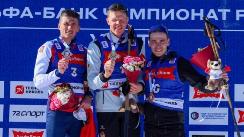 Свердловский биатлонист Кирилл Бажин завоевал золото на чемпионате России