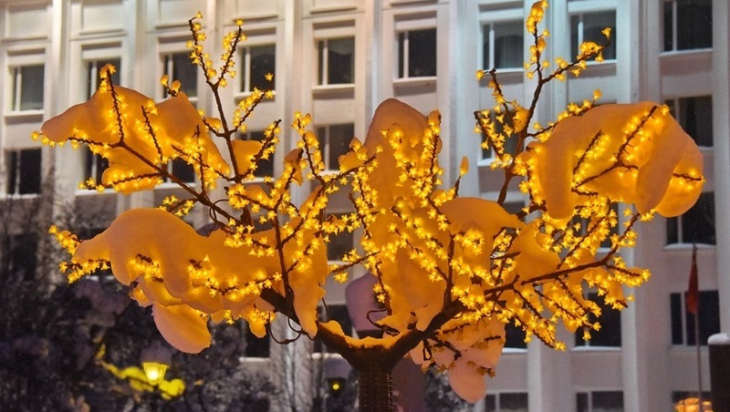 Более 350 световых консолей установят к Новому году в Магадане