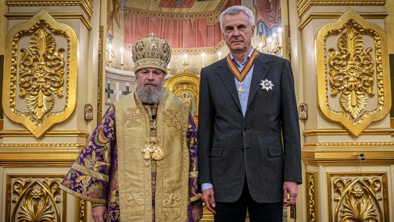 С. Носов награждён орденом Русской Православной Церкви