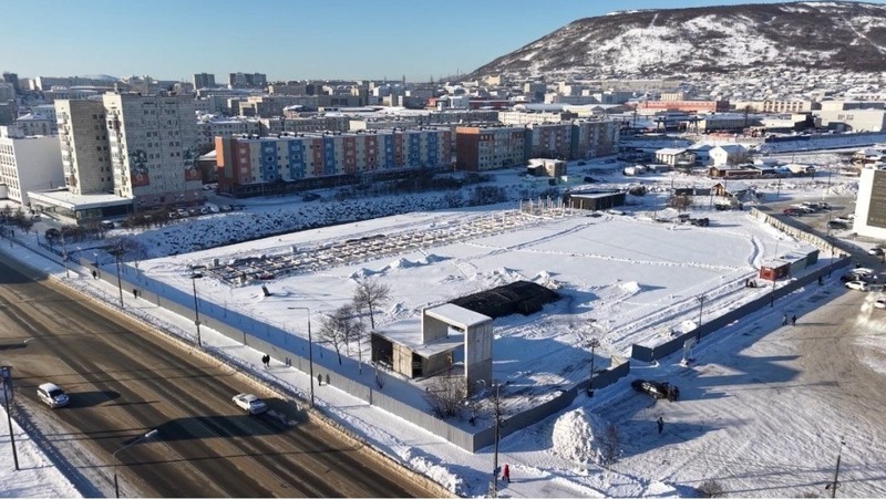На 60% выполнили ремонт Магаданской площади