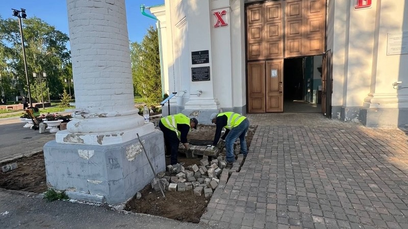 В Спасском соборе Елабуги стартовали работы по обновлению центрального входа