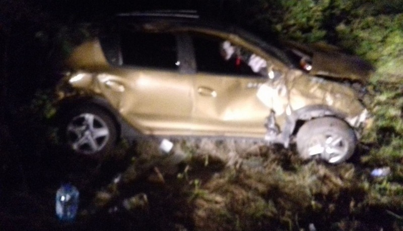 В кювет вылетел автомобиль в Воронежской области