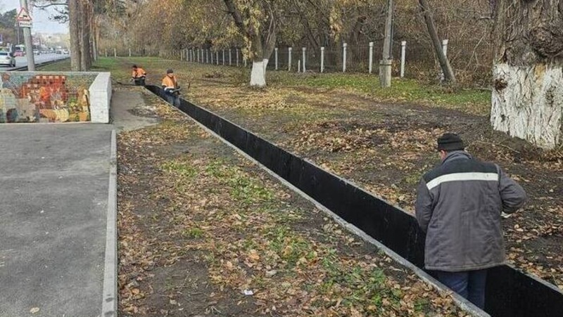 Завершена укладка новой ливневки на Красном Пути