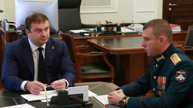 Хоценко провёл рабочую встречу с участником программы «Время героев» Кириллом Лесковым