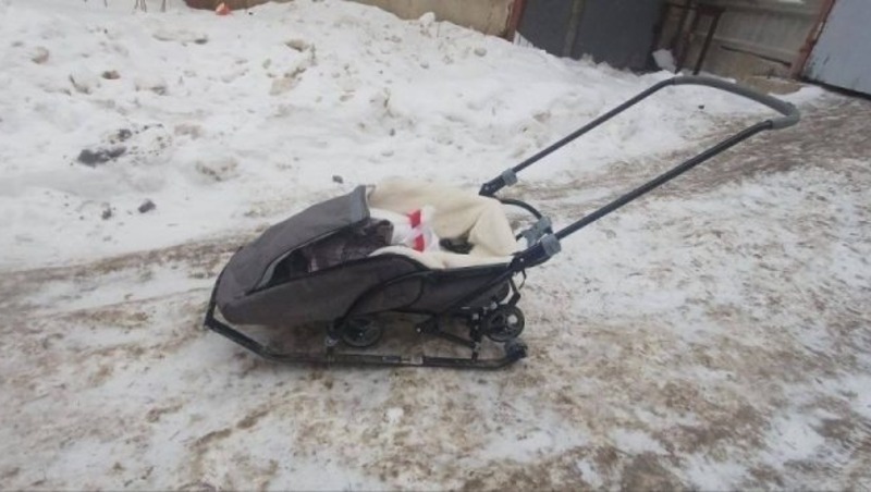 Водитель наехал на санки с двухлетней девочкой на пешеходном переходе в Самаре