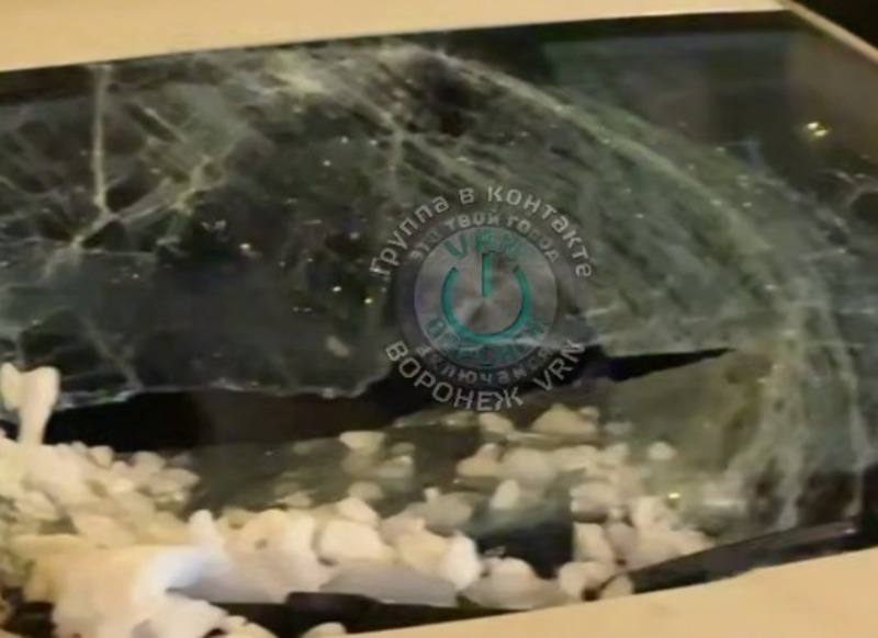 Снежная лавина рухнула на иномарку в Воронеже