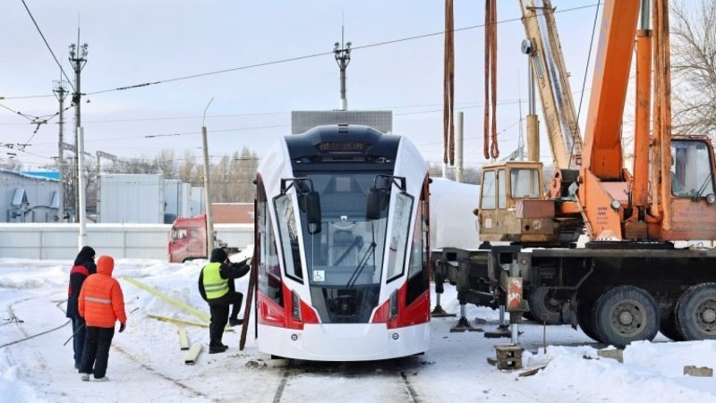 Три новых низкопольных трамвая «Львёнок» прибыли в Самару