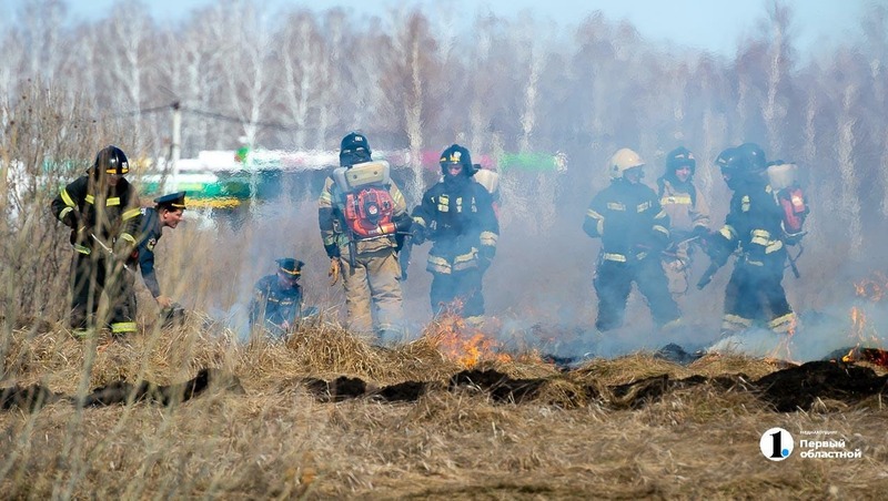 Первый в 2026 году ландшафтный пожар потушили под Челябинском