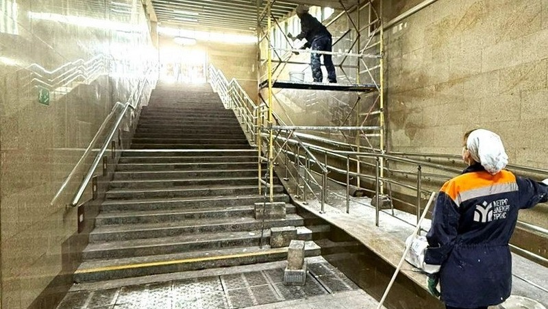 Косметический ремонт завершился на станции метро «Козья слобода»