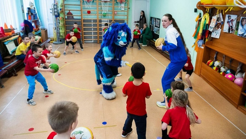 Серию мастер-классов по знакомству детсадовцев с баскетболом запустили в Петербурге