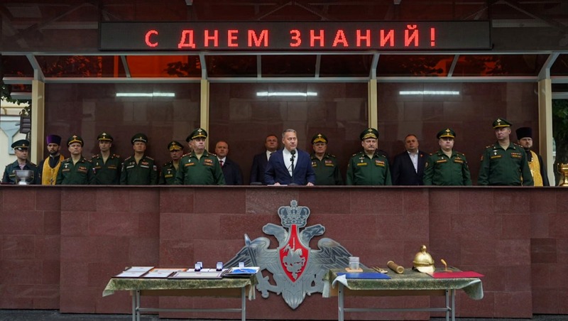 Бельский лично поздравил курсантов академии им. Хрулёва с Днём знаний
