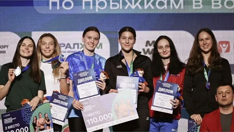 Петербургские спортсмены взяли полный комплект медалей на чемпионате России по прыжкам в воду