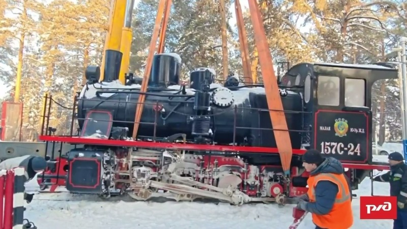 Раритетный паровоз начнет возить пассажиров в парке Челябинска в 2026 году