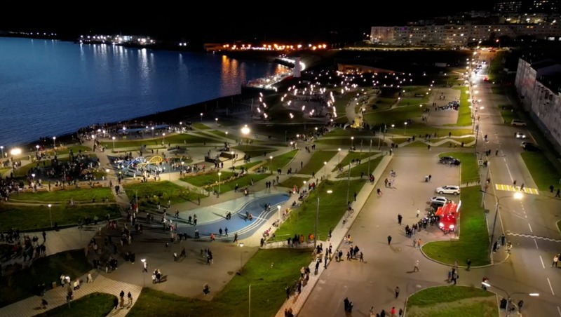 Каскадный светомузыкальный фонтан открылся в парке «Маяк»