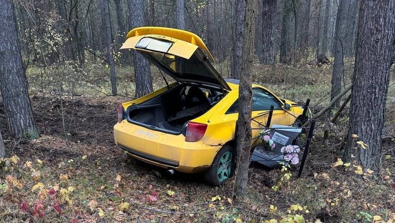 Автомобиль врезался в памятник жертве ДТП в Елабуге