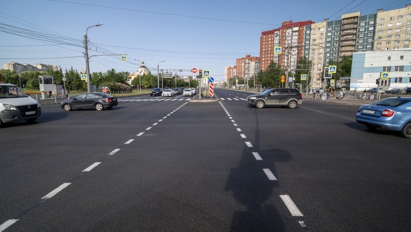 В Петербурге завершили ремонт проспекта Косыгина и Колтушского путепровода