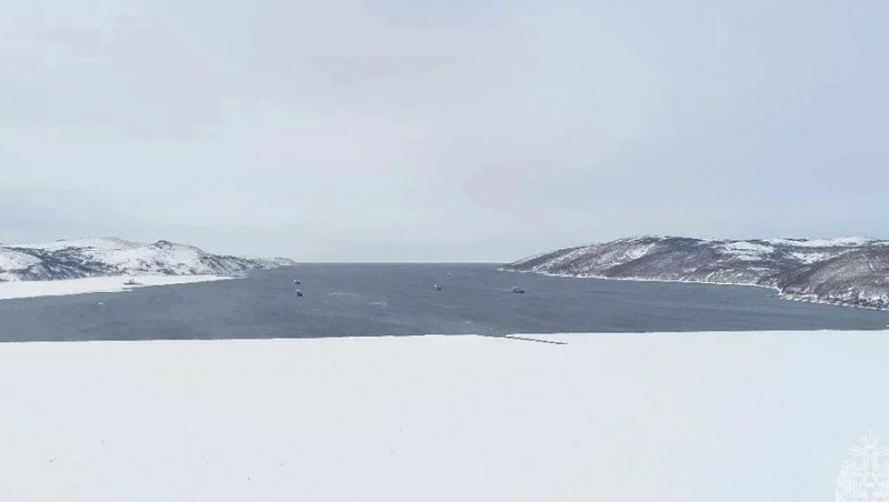 Разрушения ледового припая зафиксировали в магаданской бухте Нагаева