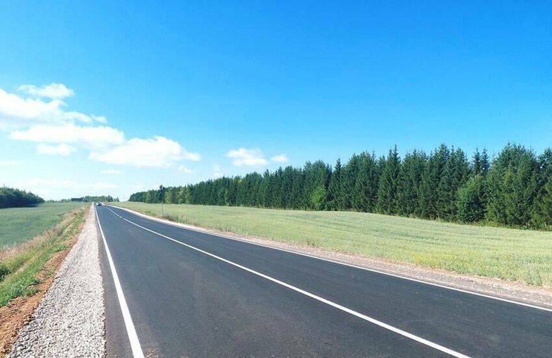 Ремонт по нацпроекту дороги «Казань – Ульяновск» завершен в Татарстане