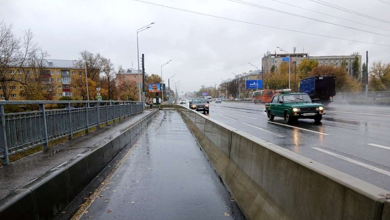 Новая велодорожка появилась на ул. Даргомыжского и Октябрьской революции в Нижнем Новгороде