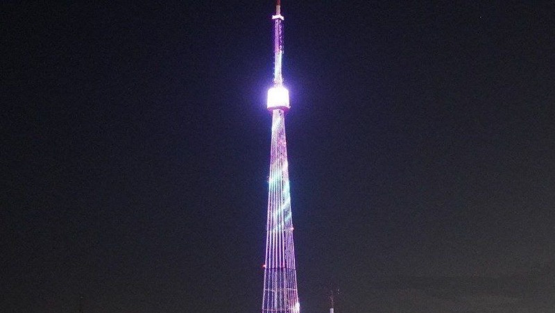 Праздничную подсветку запустят 6 ноября на Казанской телебашне