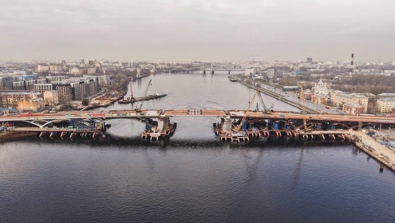 Первую технологическую разводку провели на Большом Смоленском мосту в Петербурге