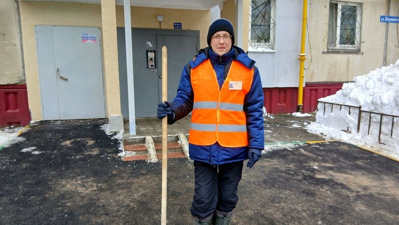 Михаил Морозов — лучший дворник по итогам зимней уборки в Нижнем Новгороде