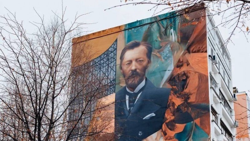 Мурал в честь инженера Владимира Шухова появился в Нижнем Новгороде