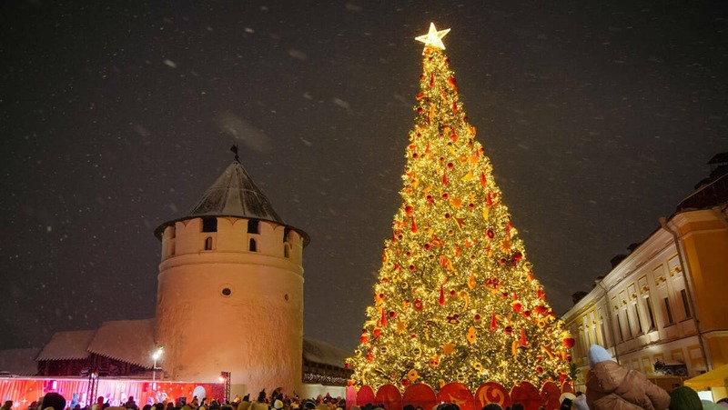 Казань — в топ-3 самых красиво украшенных к Новому году мегаполисов России