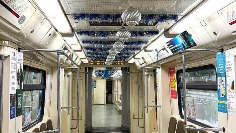 Новогодний состав «Русич» запустили в казанском метро