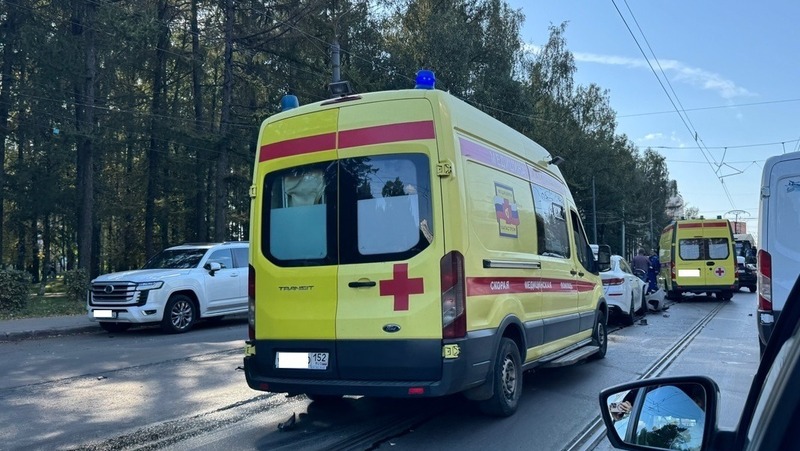 4 машины столкнулись на улице Белинского в Нижнем Новгороде