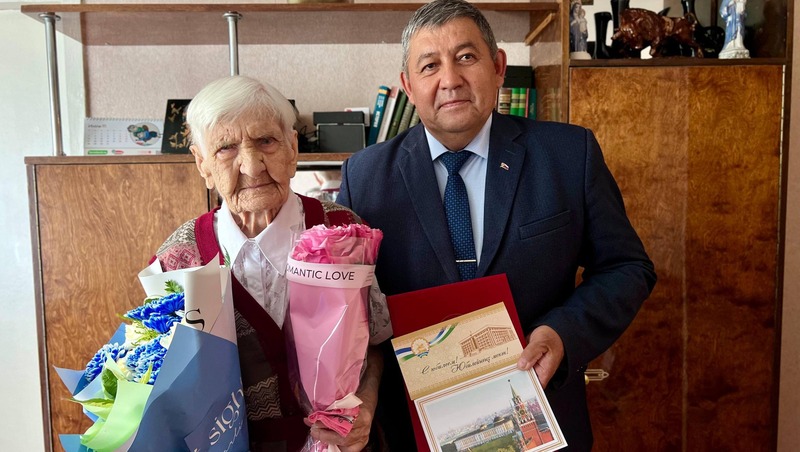  Вековой юбилей отметила труженица тыла из Уфы