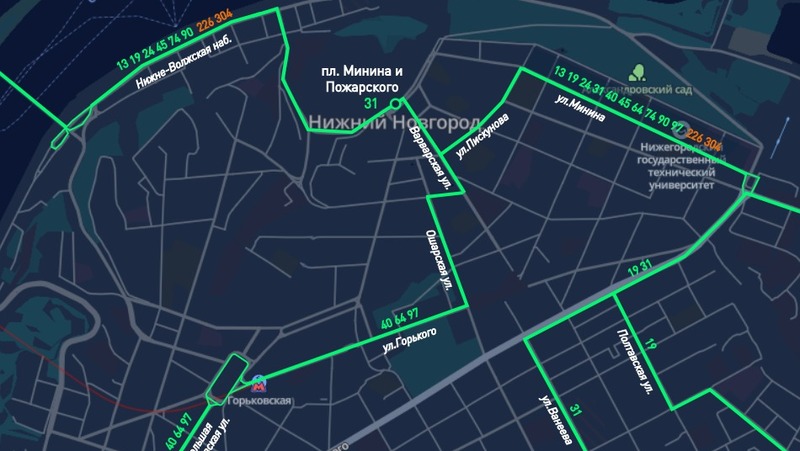 Нижегородский транспорт изменит схему движения из-за Дня города