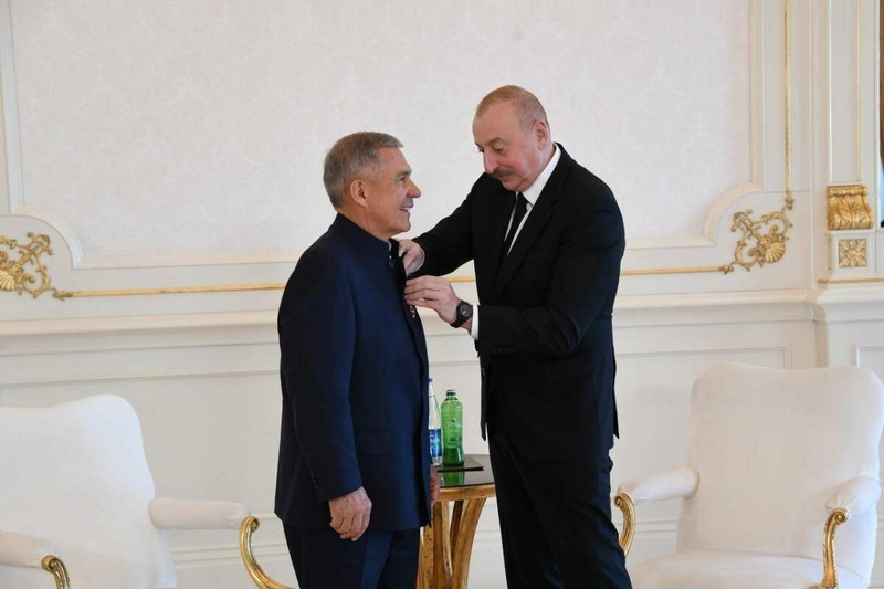 Раис Татарстана награжден орденом «Достлуг» за укрепление дружбы с Азербайджаном