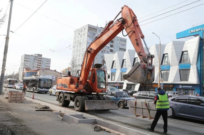 Ремонт ул. Красный Путь завершится к августу в Омске