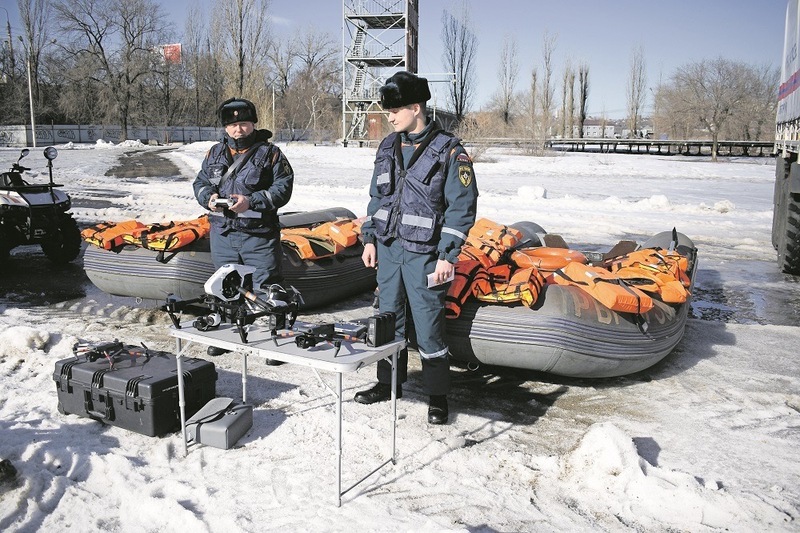 Беспилотники с умными камерами использует МЧС в борьбе с паводками в Воронежской области